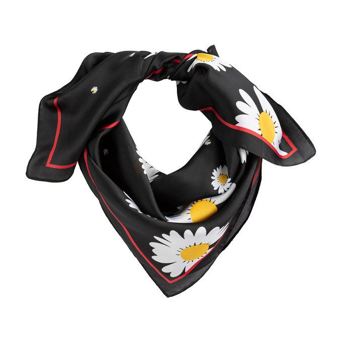 Lenço estampado às flores