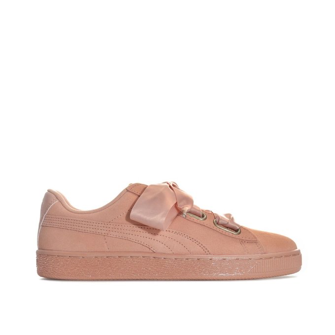 puma suede heart satin rose