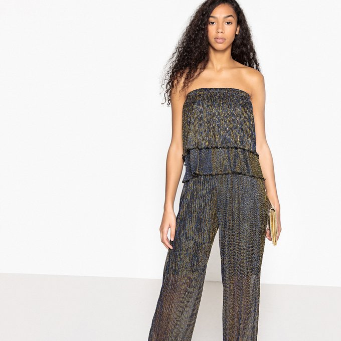 bandeau jumpsuit black