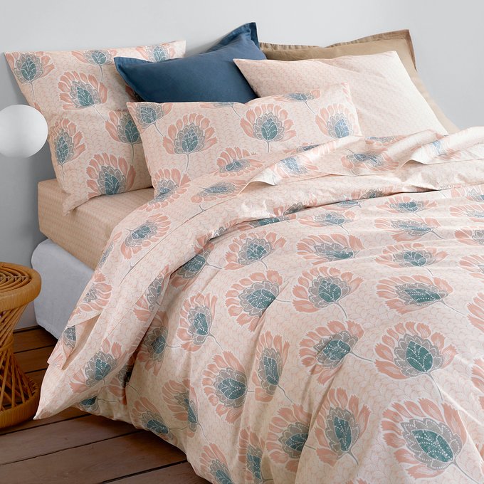 Fazani Duvet Cover In Percale Cotton Floral Print La Redoute