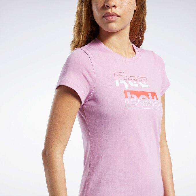 reebok t shirt enfant rose