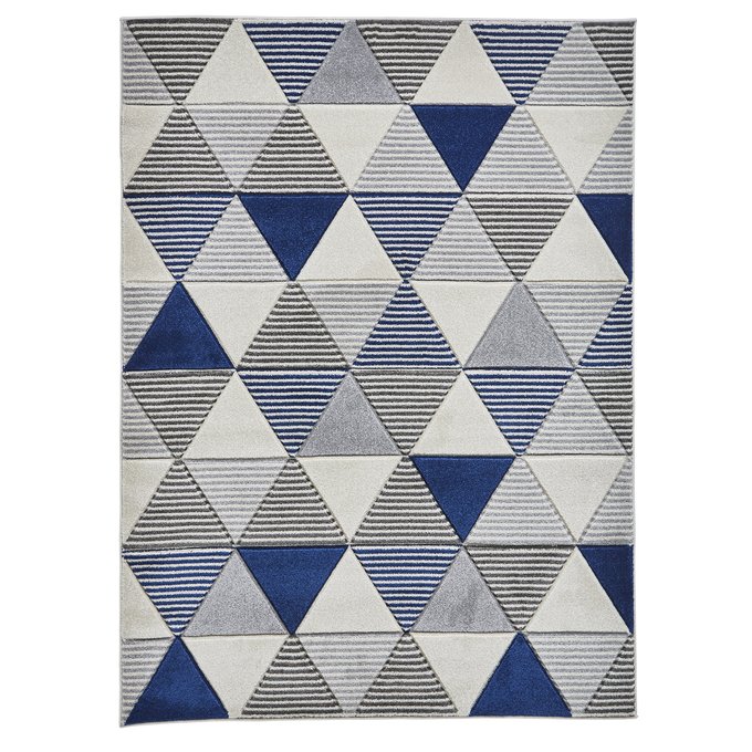 Triangle Geometric Patterned Rug Grey, Geometric Pattern Rugs