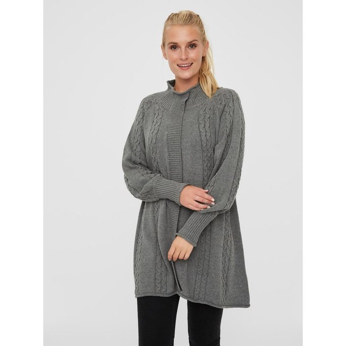 Poncho de grossesse et de portage gris