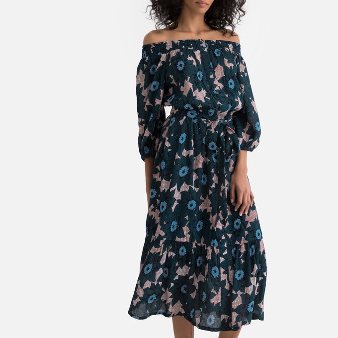 robe épaule dénudée la redoute robe épaule dénudée la redoute