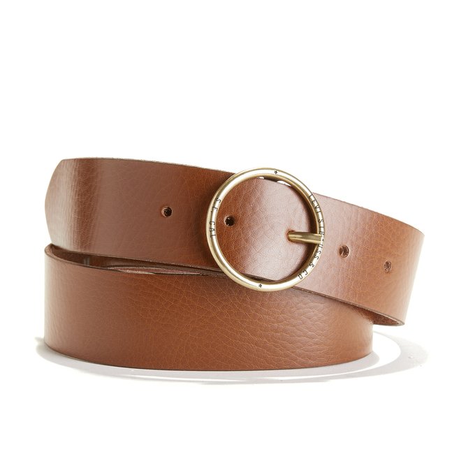 levi's brown leather belt