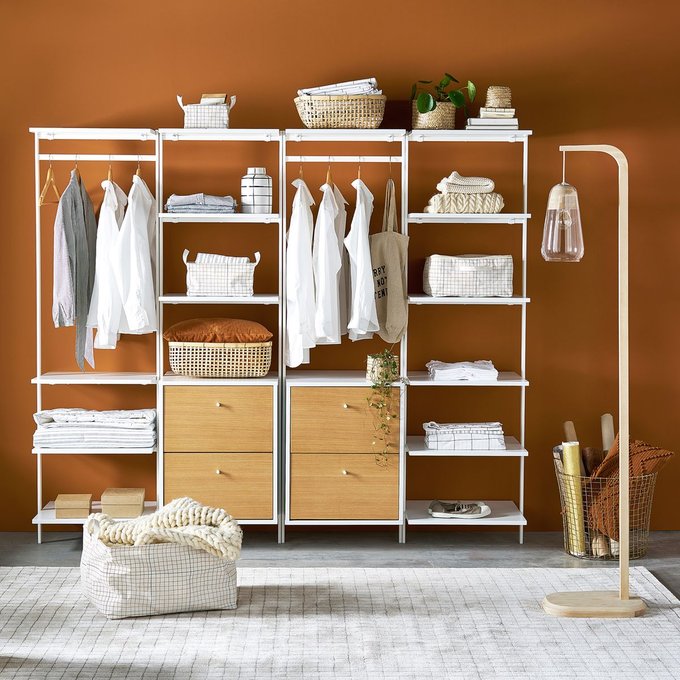 Module de dressing 2 étagères + 2 tiroirs Talist