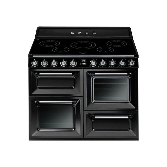 Piano De Cuisson Victoria 110cm Induction Noir Tr4110ibl Smeg