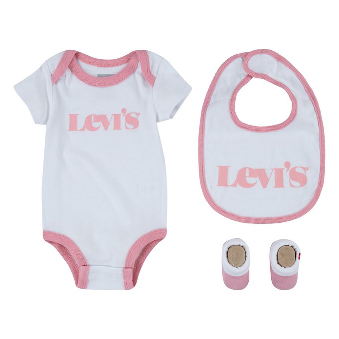 Ensemble Body Chaussons Bavoirs 0 12 Mois Levi S Kids La Redoute