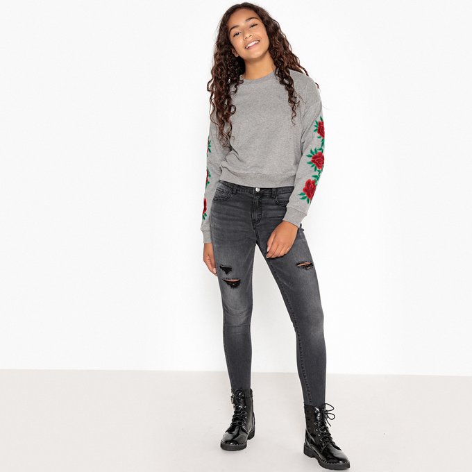 10-16 Years La Redoute Collections Big Girls Skinny Jeans