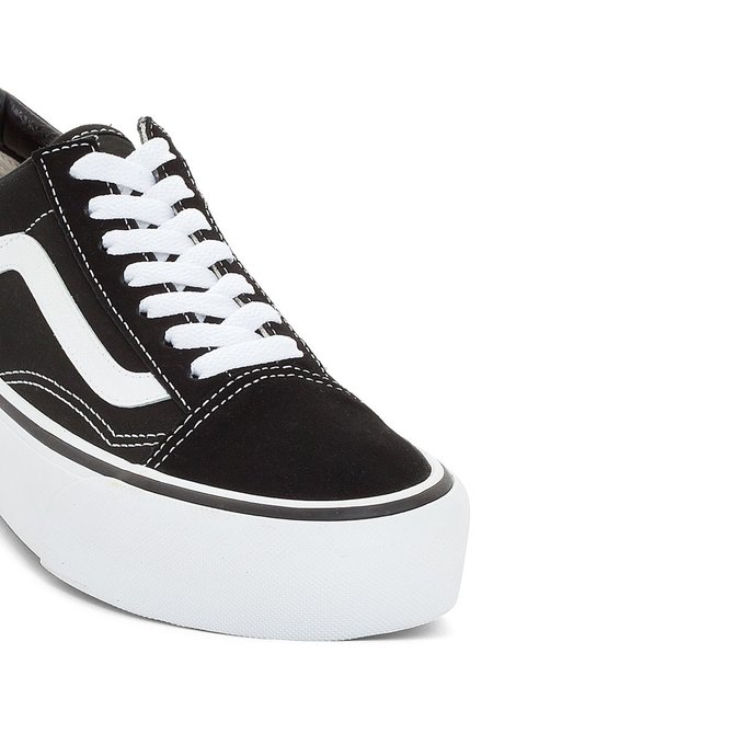 Baskets ua old skool platform noir/blanc Vans | La Redoute Baskets ua old skool platform noir/blanc Vans | La Redoute