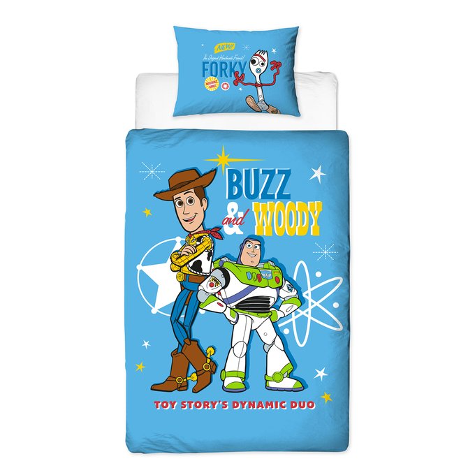 Junior Toddler Duvet Cover Set Blue Toy Story La Redoute