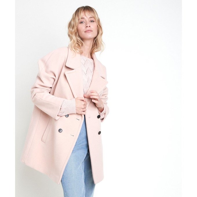 Manteau En Laine Melangee Joy Maison 123 La Redoute