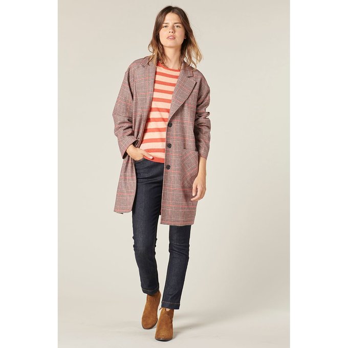 Manteau dustin orange Harris Wilson | La Redoute Manteau femme HARRIS WILSON | La Redoute