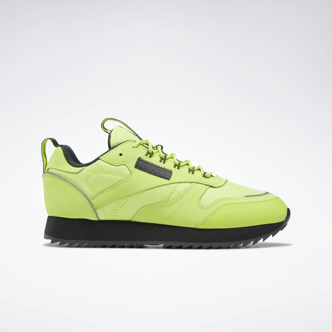 reebok classic leather enfant verte