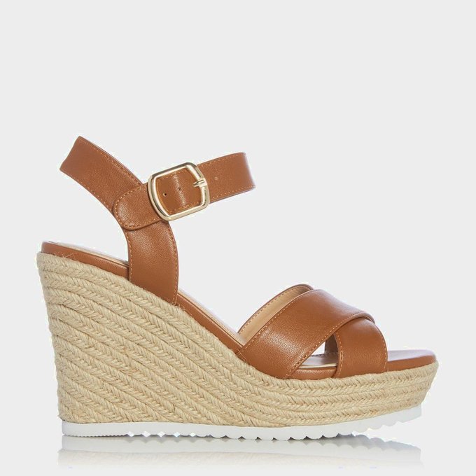 espadrille talon compensé homme