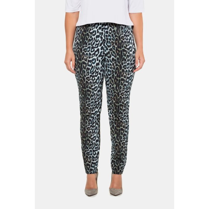 Jean Coupe Cigarette Imprime Leopard Sophie Ulla Popken La Redoute