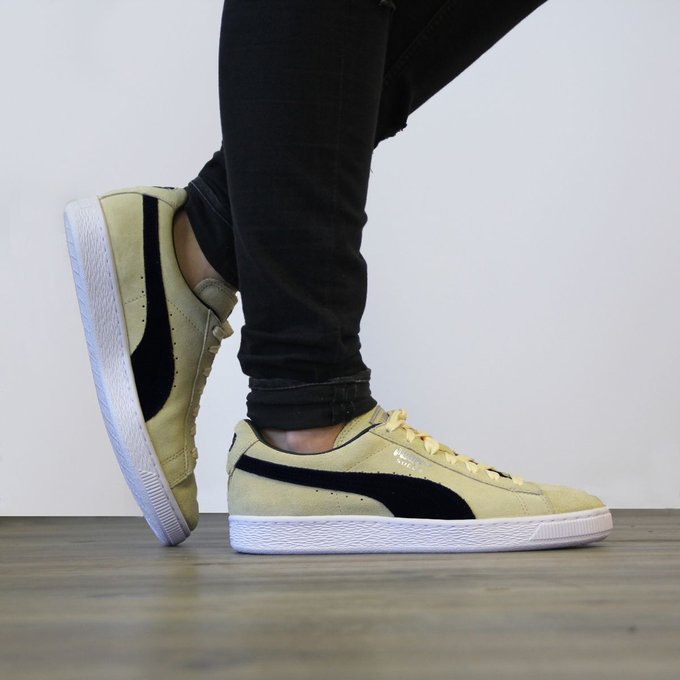 puma suede bleu jaune