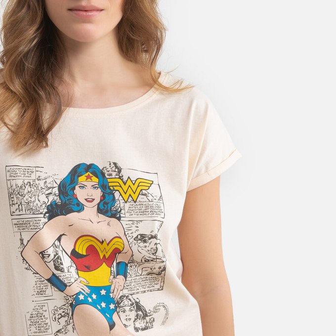 Pigiama corto da donna in cotone Wonder Woman 