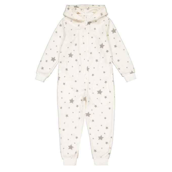 Surpyjama Manches Longues A Capuche 3 12 Ans Ecru La Redoute Collections La Redoute
