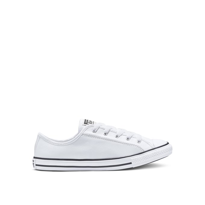 converse all star dainty leather white