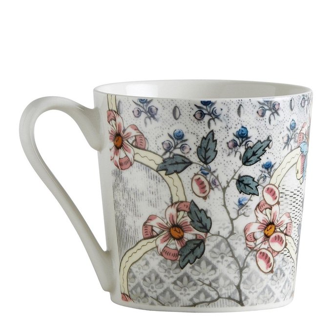 Set de 2 mugs madame de pompadour dominoté n52 multicolore Set tasses à café Madame de Pompadour Mathilde M
