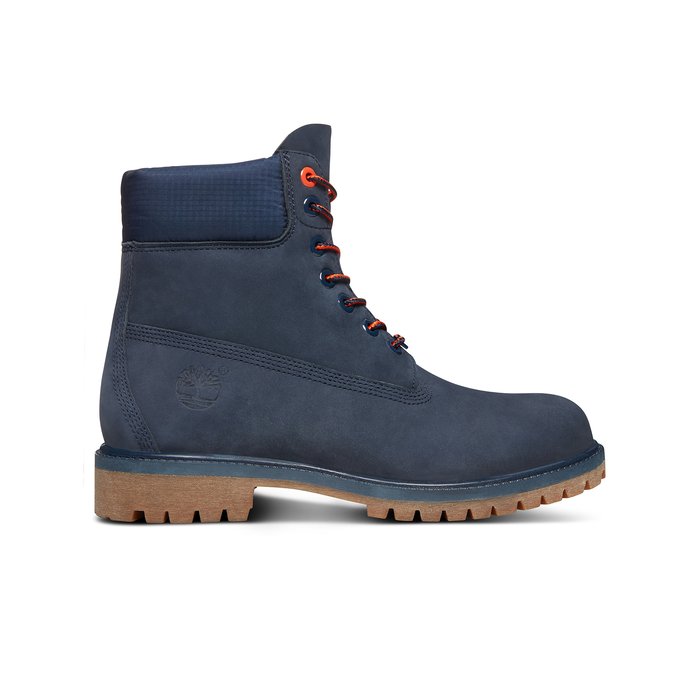 grey and blue timberlands