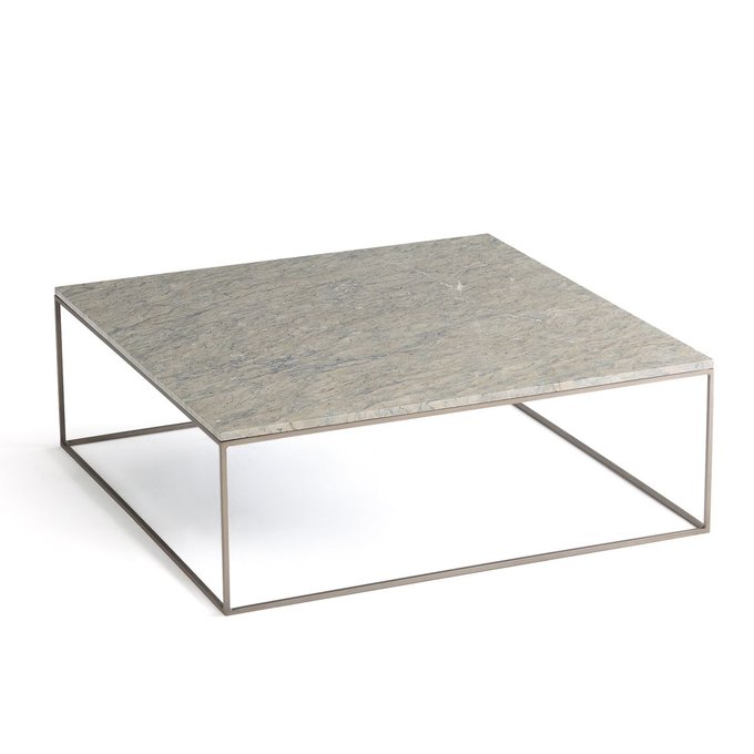 Table Basse Metal Et Marbre Gris Mahaut Marbre Gris Am Pm La