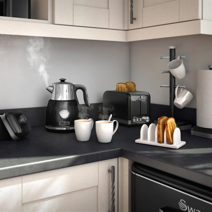 1.5l jug kettle black , black, Swan 1.5l jug kettle black , black, Swan