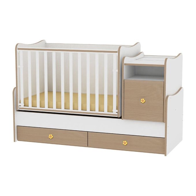 Lit Bebe Evolutif Combine 3en1 Trend Plus Hetre Lorelli La Redoute