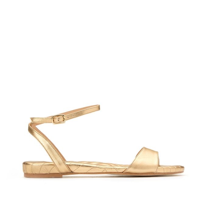 sandale chic talon plat