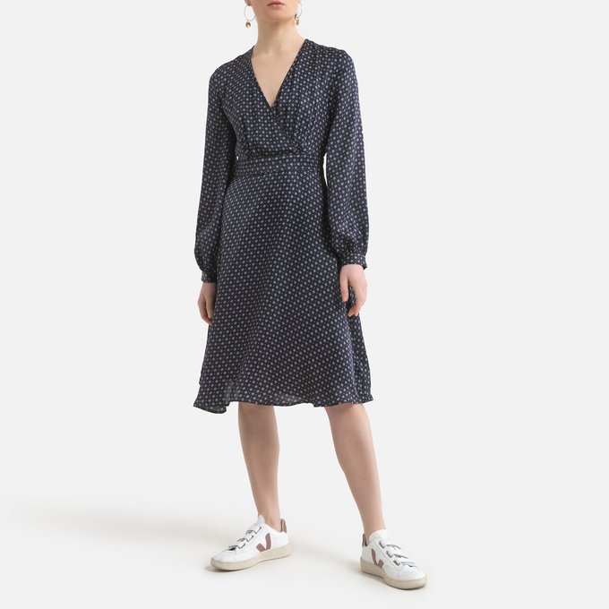 robe portefeuille longueur midi