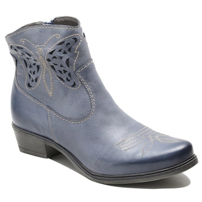 bottines bleu ciel