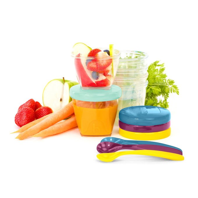 Babymoov Babybol Lot de 4 Pots de Conservation Herm/étiques pour B/éb/é 120 ml