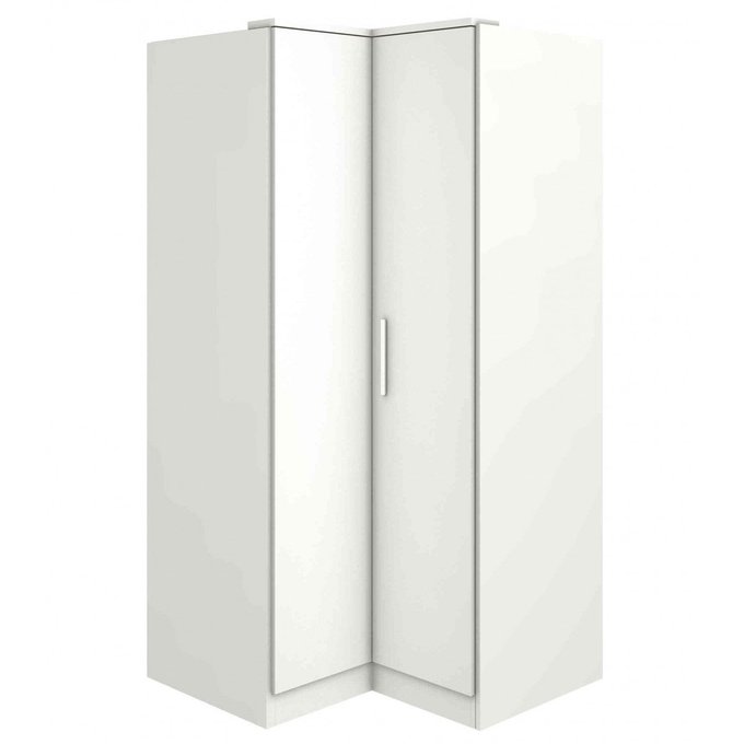 Armoire D Angle 2 Portes En Bois Ar9003 Blanc Terre De Nuit La Redoute