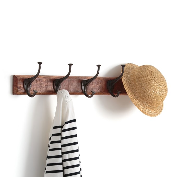 Anet Wall Mounted Coat Hooks Natural La Redoute Anet Wall Mounted Coat Hooks Natural La Redoute