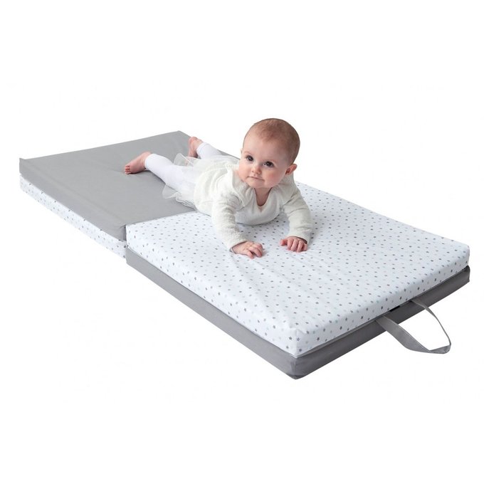 Tapis De Motricite Multifonctions Blanc Gris Candide La Redoute