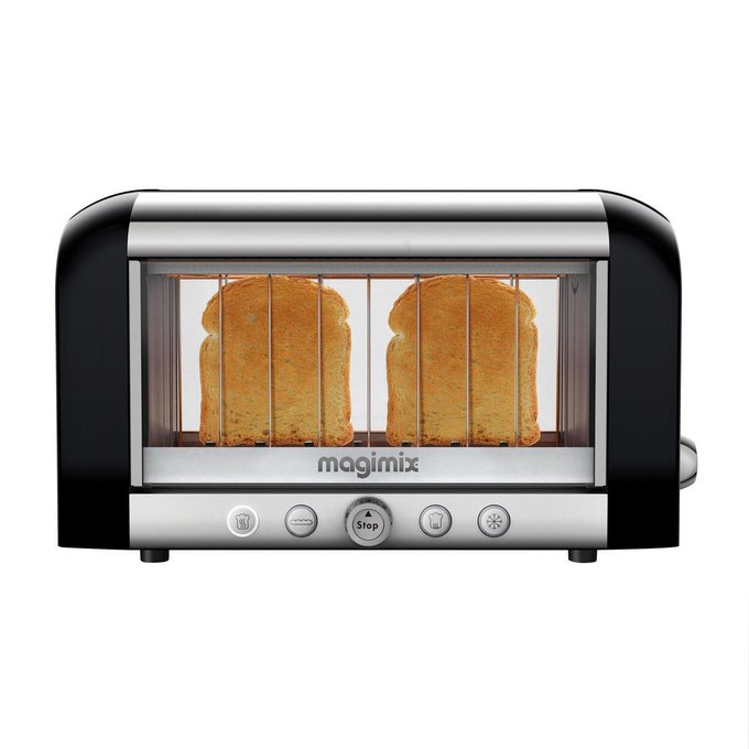 Grille pain toaster vision 11541 noir Magimix | La Redoute Grille pain toaster vision 11541 noir Magimix | La Redoute
