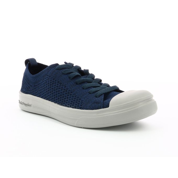 navy blue hush puppies