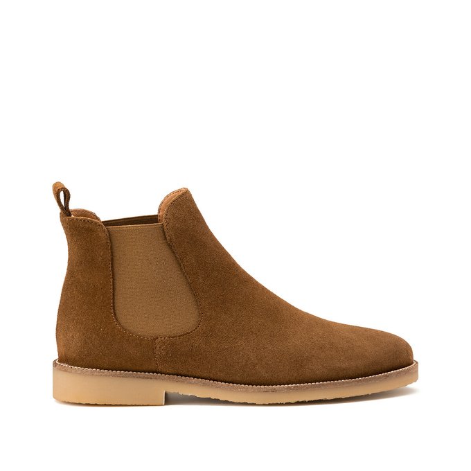 bottines cuir suede femme