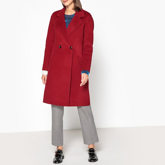 Manteau long marion rouge Gerard Darel | La Redoute Manteau long marion rouge Gerard Darel | La Redoute