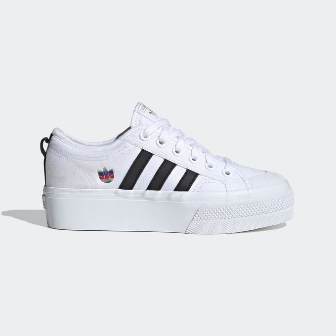 Baskets nizza platform blanc Adidas Originals | La Redoute Baskets nizza platform noir Adidas Originals | La Redoute