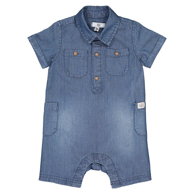 Kurzer Jeans Overall 1 Monat 4 Jahre Double Stone La Redoute Collections La Redoute