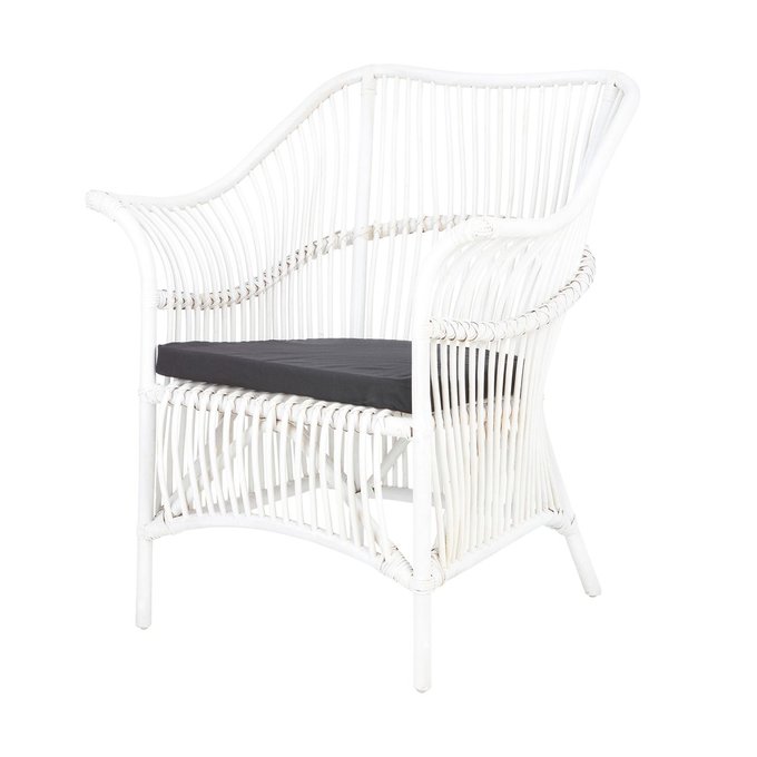 Fauteuil Dali En Rotin Blanc Rotin Design La Redoute