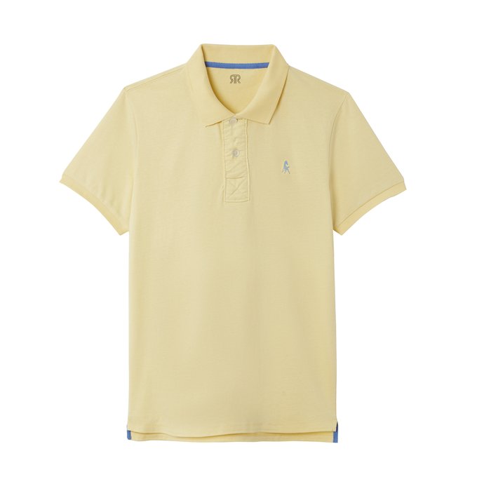 bright yellow polo shirt