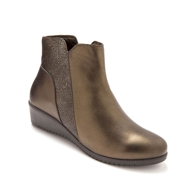 pediconfort bottines daim.marron pediconfort bottines daim.marron
