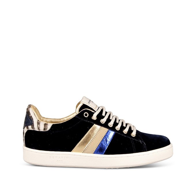blue suede trainers