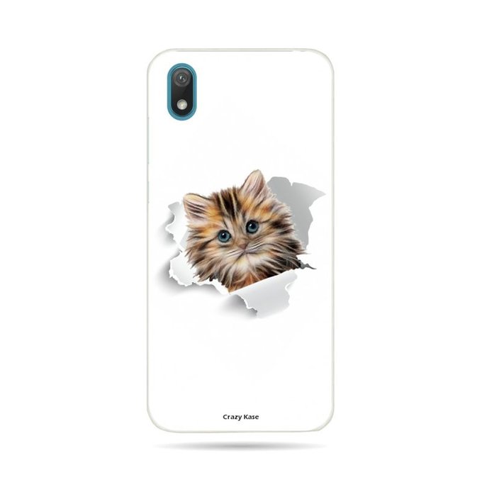 Coque Pour Huawei Y5 19 Souple Chat Trop Mignon Chat Mignon Crazy Kase La Redoute