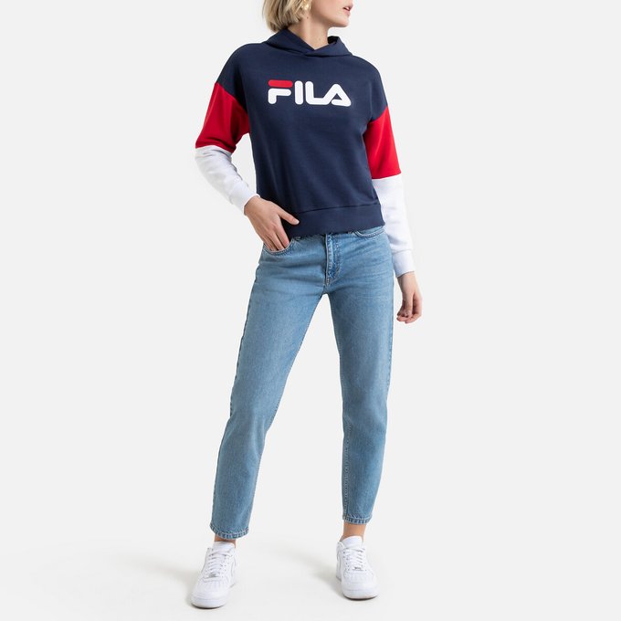 fila high neck sweatshirt with front logo