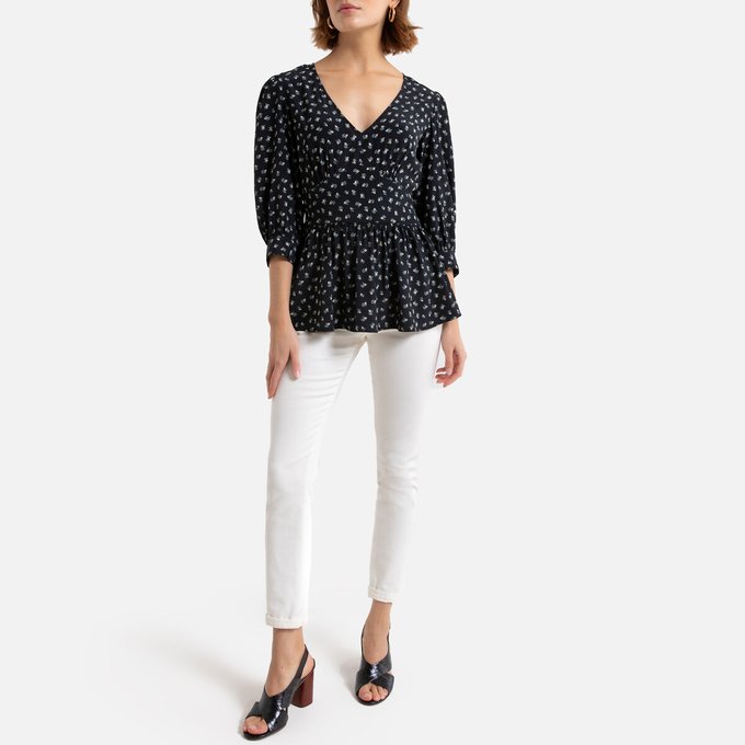 Camisa feminina Manga 34 Estampada Marca: A Collection Camisa feminina Manga 34 Estampada Marca: A Collection