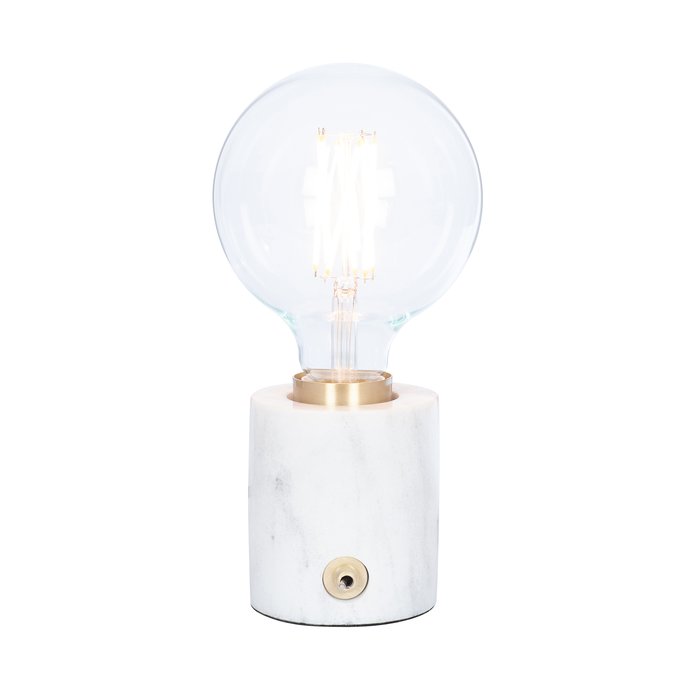Marble Brushed Gold Table Lamp White So Home La Redoute